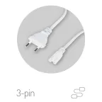 Кабель питания для линейного фитосветильника FITO -3 –pin 1,5 м