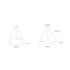 Светильник LED Geometria Hexagon SPO-123-B-40K-045 45Вт 4000K 2500Лм IP40 600*80 черный подвесной драйвер внутри