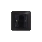 GLOSSA Розетка с заземлением со шторками с крышкой алюминий в сборе IP44