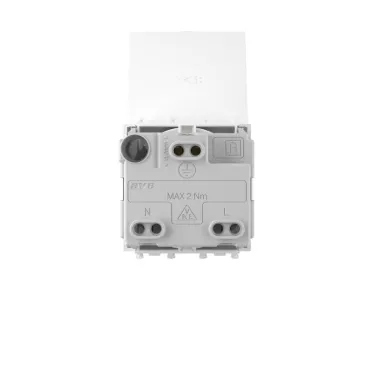 Avanti Розетка с крышкой ''Белое облако'', 2P+E, 2 модульная