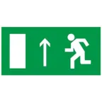 Знак ''Направление к эвакуационному выходу прямо'' 150х300мм PROxima