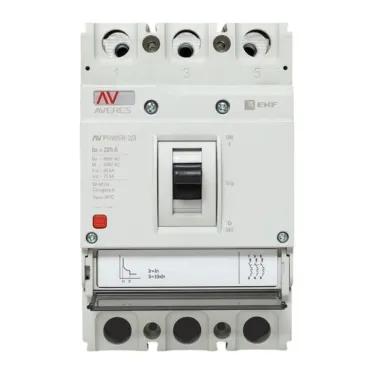Выключатель автоматический AV POWER-2/3 225А 80kA TR AVERES