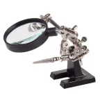 Держатель Третья рука с лупой х2.5 (HT-390)