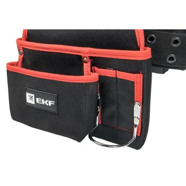 Сумка-пояс двухсекционная усиленная с двухшпеньковым ремнем С-12 Master