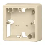 VALENA Коробка для наружного монтажа слоновая кость