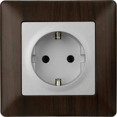 Valena LIFE Рамка 1 пост темное дерево универсальная