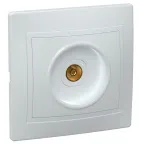 КВАРТА Розетка телевизионная белая