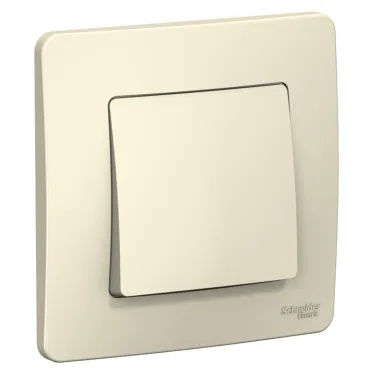 BLANCA скрытой установки одноклавишный выключатель (cх.1), 6A, 250B, молочный