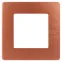 Рамка для розеток и выключателей Серия 12 12-5101-14 на 1 пост, Сатин, медь