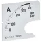 Шкала сменная для амперметра Э47 300/5А класс точности 1,5 72х72мм