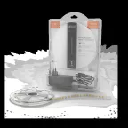 Лента светодиодная LED 2835/120-SMD 12 Вт/м 1200 лм/м 3000К DC 12В IP65 8мм комплект лента и драйвер (блистер 5м) Basic Gauss