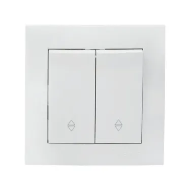 Валенсия выключатель 2-кл. 10А белый проходной