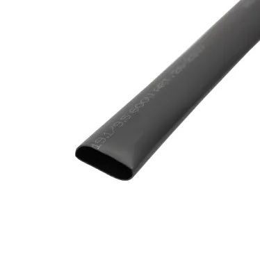 Термоусаживаемая трубка двухстенная клеевая 19,1 9,55 мм черная уп. 10 шт. по 1 м, REXANT