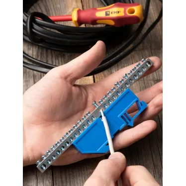 Шина N 63.24 (DIN изолятор) никель