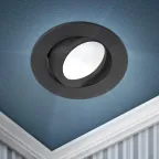 Встраиваемый светильник алюминиевый KL86 BK MR16/GU5.3 черный