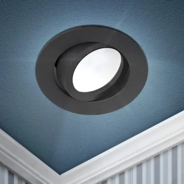 Встраиваемый светильник алюминиевый KL86 BK MR16/GU5.3 черный