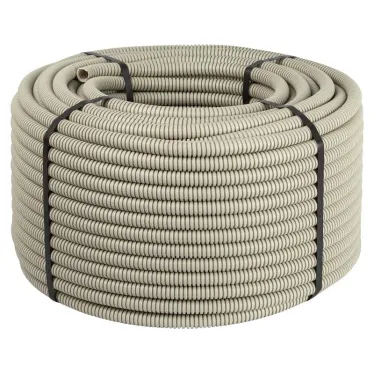 Труба гофрированная ПВХ GOFR-20-100-PVC-T тяжелая серая 20мм с зондом 100м