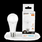 Лампа светодиодная LED 20 Вт 1520 лм 3000К А60 груша теплый E27 AC 220В Elementary Gauss