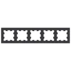 Рамка пятипостовая ATLASDESIGN универсальная карбон