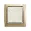Рамка на 1 пост, S82, шампань матовая - сл.кость