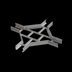 Х-разветвитель лестничный 100х150х1,5 мм INOX304 N