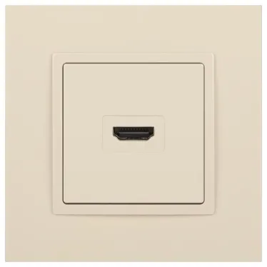 Розетка HDMI, Эра Elegance, сл.кость, 14-3114-02