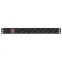 Блок розеток PDU TERACOM PRO 19'' 1U 10А/250В 8 розеток Schuko с выключателем без шнура питания входной разъем C14 корпус алюминий черный