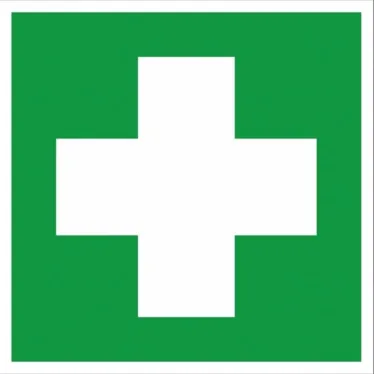Наклейка ''Аптечка первой медицинской помощи'' EC01 (200х200мм)