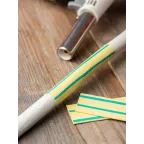 Трубка термоусаживаемая ТУТ нг 16/8 желто-зеленая в отрезках по 1м PROxima