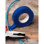 Изолента класс А (профессиональная) 0.18х19мм 20м синяя Simple