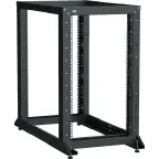 Стойка двухрамная LINEA F 20U 600х600-1000мм черная