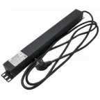 Блок розеток для 19д шкафов горизонтальный с выключателем