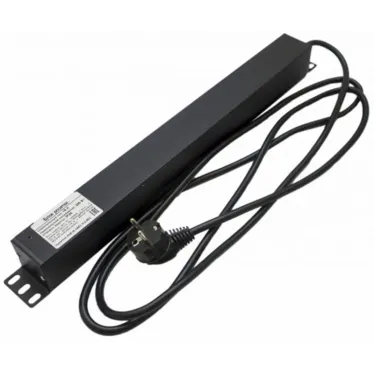 Блок розеток для 19д шкафов горизонтальный с выключателем