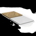 Светильник светодиодный ДВО 36 Вт 3300 лм 4000К AC 220В IP20 595х595х19мм призма Офис Gauss