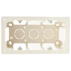 Коробка монтажная для накладного монтажа на 2 модуля, слоновая кость