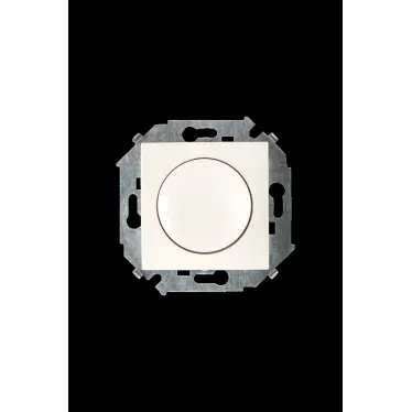 15 Регулятор напряжения поворотно-нажимной 500Вт 230В винтовой зажим слоновая кость