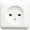 ЭТЮД Розетка наружная без заземления без шторок белая