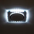 Светильник встраиваемый со светодиодной подсветкой DK LD50 MR GX53 зеркальный