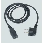 Connect Кабель электрический с вилкой 2к+з Schuko 2м графит