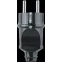 Вилка Navigator 61 360 NCA-PL02-16A-E-BL прямая с заземлением черная