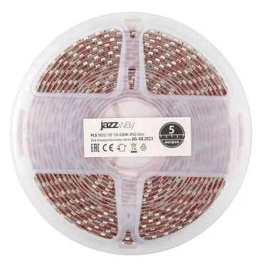 Лента светодиодная LEDx120/м 1м 10Вт/м 12В белый IP65 (5м)