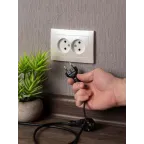 Валенсия лицевая панель розетка 2-местной б/з 10А жемчуг с защ. штор.