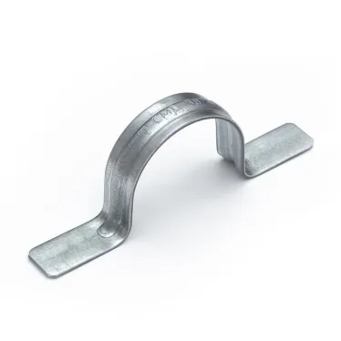 Скоба металлическая двухлапковая СМД d31-32 мм для монтажного пистолета (без отверстий) (50 шт/уп) Промрукав