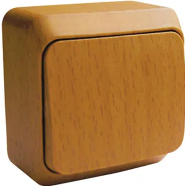 ЭТЮД Переключатель одноклавишный 10А бук