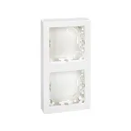 Рамка на 2 поста вертикальная 75х146 мм, S73L, белый