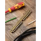 Шина PEN ноль-земля 6х9мм 18 отверстий латунь крепеж по центру PROxima