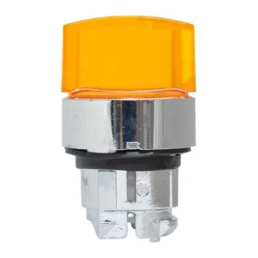 Механизм переключателя исполнительный ХB4 желтый на 3 положения возвратный без фиксации с подсветкой с короткой ручкой PROxima