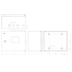 Корпус металлический SIMPLE ЩМПг (окно)-02 IP54 (250х300х175) (72)