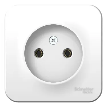 Розетка BLANCA наружная без заземления без шторок с монтажной пластиной 16А 250В белый