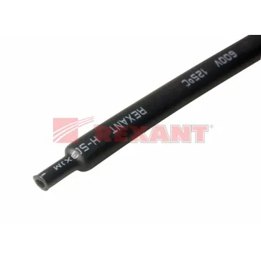 Термоусаживаемая трубка клеевая 12,0 4,0 мм, черная, упаковка 10 шт. по 1 м, REXANT